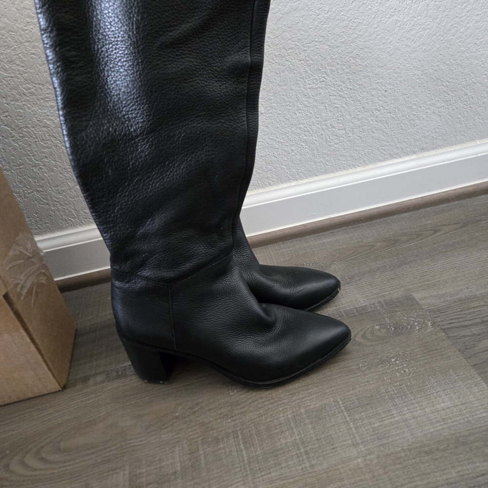 Franco Sarto Black Heeled Boots
